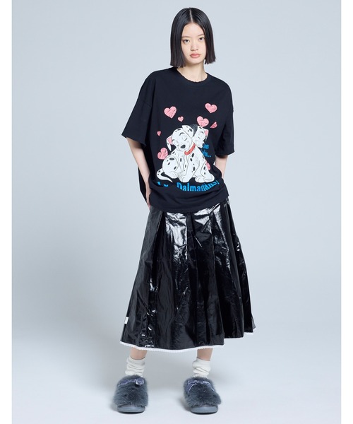 Little sunny bite（リトルサニーバイト）の「【8】【it】【little sunny bite Disney collection】【little sunny bite Disney collection】 little sunny bite ★ Disney 101 big tee（Tシャツ/カットソー・レディース・ホワイト/ブラック/ピンク・SMALL/MEDIUM）」の3枚目の写真