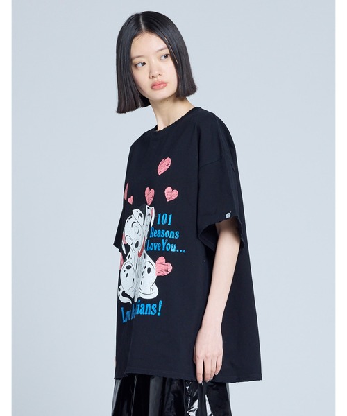 Little sunny bite（リトルサニーバイト）の「【8】【it】【little sunny bite Disney collection】【little sunny bite Disney collection】 little sunny bite ★ Disney 101 big tee（Tシャツ/カットソー・レディース・ホワイト/ブラック/ピンク・SMALL/MEDIUM）」の17枚目の写真