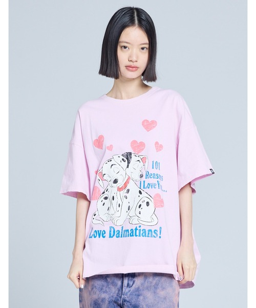 Little sunny bite（リトルサニーバイト）の「【8】【it】【little sunny bite Disney collection】【little sunny bite Disney collection】 little sunny bite ★ Disney 101 big tee（Tシャツ/カットソー・レディース・ホワイト/ブラック/ピンク・SMALL/MEDIUM）」の14枚目の写真