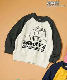 PEANUTS（ピーナッツ）の「PEANUTSコラボ ラグラントレーナー（スウェット）」
