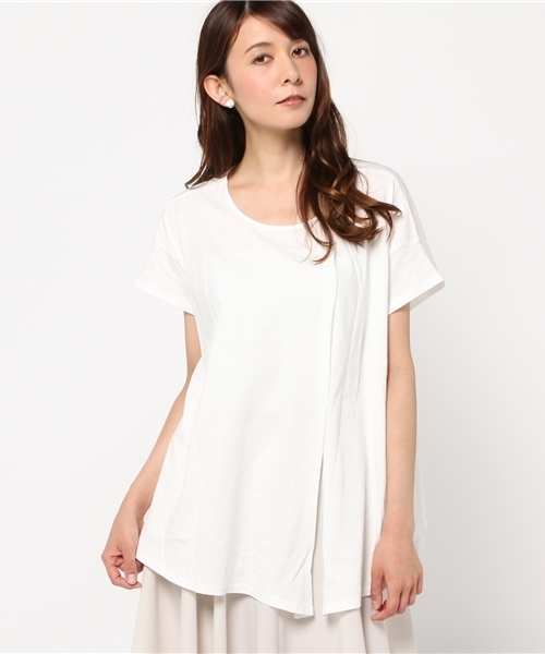 NATURAL BEAUTY BASIC（ナチュラルビューティーベーシック）の「フロントリボンプルオーバー（Tシャツ/カットソー・レディース・ホワイト系その他/ブラック/グレー/ベージュ系その他・MEDIUM）」の2枚目の写真