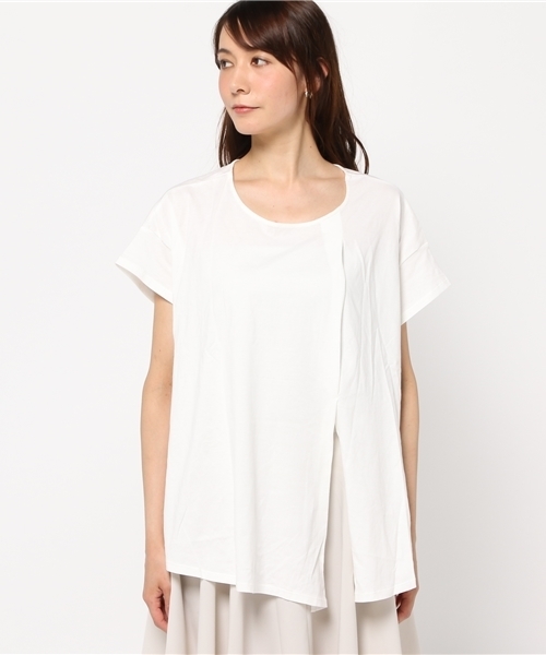 NATURAL BEAUTY BASIC（ナチュラルビューティーベーシック）の「フロントリボンプルオーバー（Tシャツ/カットソー・レディース・ホワイト系その他/ブラック/グレー/ベージュ系その他・MEDIUM）」の5枚目の写真