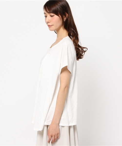 NATURAL BEAUTY BASIC（ナチュラルビューティーベーシック）の「フロントリボンプルオーバー（Tシャツ/カットソー・レディース・ホワイト系その他/ブラック/グレー/ベージュ系その他・MEDIUM）」の6枚目の写真