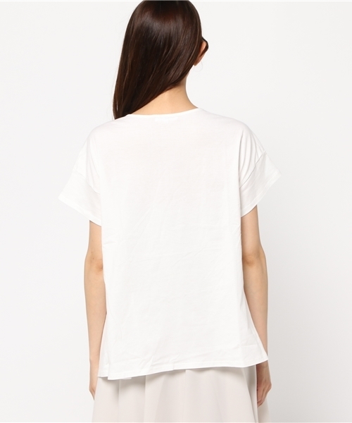 NATURAL BEAUTY BASIC（ナチュラルビューティーベーシック）の「フロントリボンプルオーバー（Tシャツ/カットソー・レディース・ホワイト系その他/ブラック/グレー/ベージュ系その他・MEDIUM）」の7枚目の写真