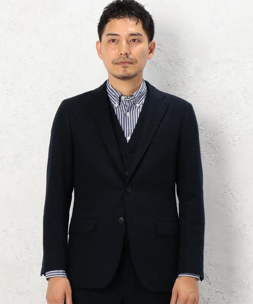 green label relaxing（グリーンレーベルリラクシング）の「KT H/SPUN NT 2B ジャケット◆（テーラードジャケット・メンズ・ダークブラウン/ネイビー/グレー・X-LARGE/LARGE/MEDIUM/X-SMALL/XX-LARGE/SMALL）」の5枚目の写真