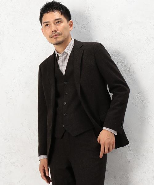 green label relaxing（グリーンレーベルリラクシング）の「KT H/SPUN NT 2B ジャケット◆（テーラードジャケット・メンズ・ダークブラウン/ネイビー/グレー・X-LARGE/LARGE/MEDIUM/X-SMALL/XX-LARGE/SMALL）」の8枚目の写真