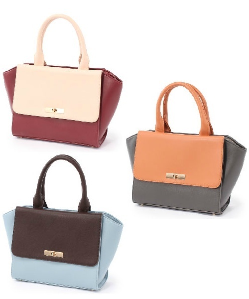 laboratory work(ラボラトリーワーク)の「2トーンバック(ショルダーバッグ・レディース・ピンク系その他/オレンジ系その他/ブルー系その他・フリー)」の11枚目の写真