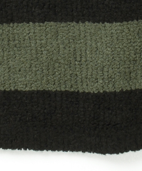 BEAMS（ビームス）の「BEAMS / 裏毛 ボーダー ニット（ニット/セーター・メンズ・レッド/オリーブ・X-LARGE/MEDIUM/SMALL/LARGE）」の11枚目の写真