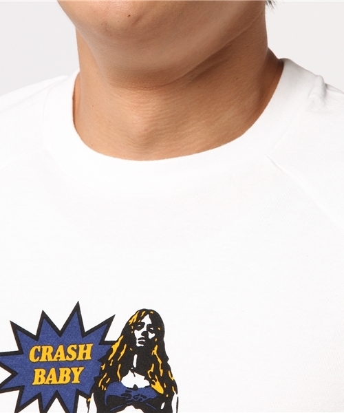 HYSTERIC GLAMOUR（ヒステリックグラマー）の「CRASH BABY pt 七分袖T-SH（Tシャツ/カットソー・メンズ・ホワイト/イエロー/ブラック・SMALL/MEDIUM/LARGE）」の10枚目の写真
