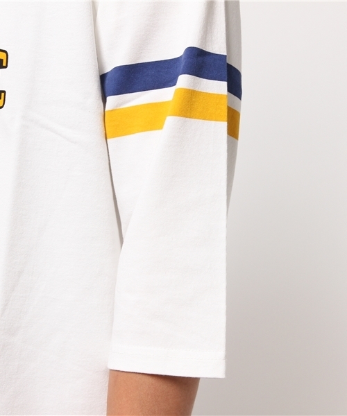 HYSTERIC GLAMOUR（ヒステリックグラマー）の「CRASH BABY pt 七分袖T-SH（Tシャツ/カットソー・メンズ・ホワイト/イエロー/ブラック・SMALL/MEDIUM/LARGE）」の5枚目の写真