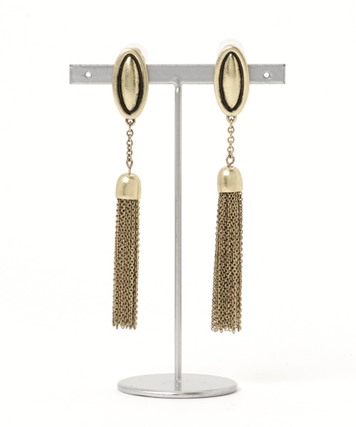 MOUSSY（マウジー）の「FRINGE EARRING（イヤリング・レディース・ブラック/シルバー/ゴールド・FREE）」の3枚目の写真