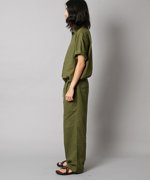 AMERICAN RAG CIE（アメリカンラグシー）の「綿麻 オールインワン WEB限定（つなぎ/オールインワン・メンズ・ブラック/カーキ・1/2/3）」の15枚目の写真