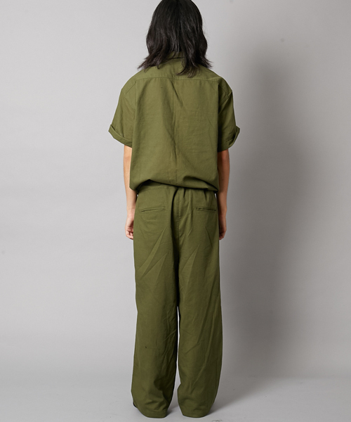 AMERICAN RAG CIE（アメリカンラグシー）の「綿麻 オールインワン WEB限定（つなぎ/オールインワン・メンズ・ブラック/カーキ・1/2/3）」の16枚目の写真