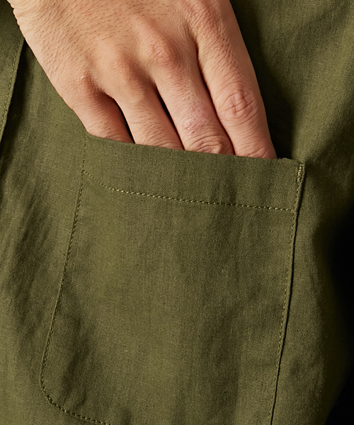 AMERICAN RAG CIE（アメリカンラグシー）の「綿麻 オールインワン WEB限定（つなぎ/オールインワン・メンズ・ブラック/カーキ・1/2/3）」の12枚目の写真