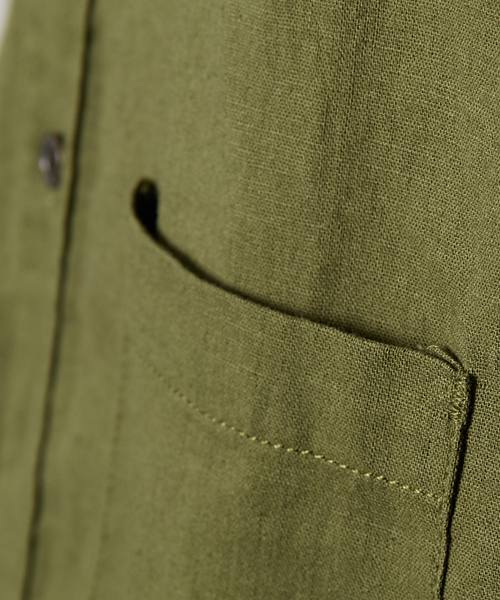 AMERICAN RAG CIE（アメリカンラグシー）の「綿麻 オールインワン WEB限定（つなぎ/オールインワン・メンズ・ブラック/カーキ・1/2/3）」の4枚目の写真