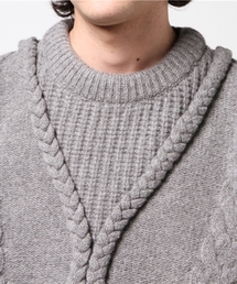 CLANE（クラネ）の「【CLANE HOMME】3D BLAID KNIT（ニット/セーター 