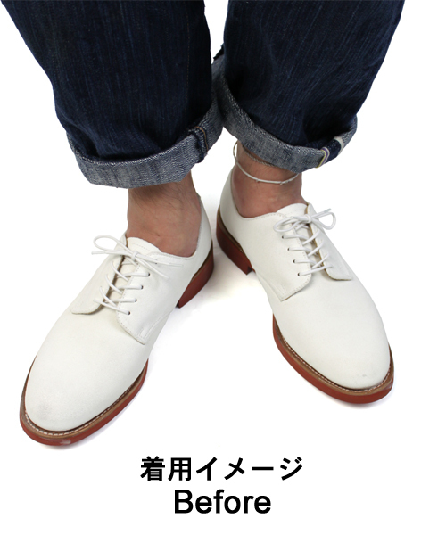 BEAMS PLUS（ビームスプラス）の「BEAMS PLUS / “White Bucks”・“Navy Bucks”（ドレスシューズ・メンズ・ホワイト/ネイビー・5.5/6.5/7.5/6/7/8/8.5/9）」の9枚目の写真