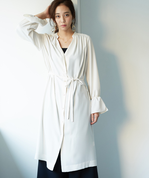 STUDIOUS(ステュディオス)の「2WAYガウンワンピース(ワンピース・レディース・マルチ/オフホワイト/ブラウン/ホワイト系その他・FREE)」の7枚目の写真