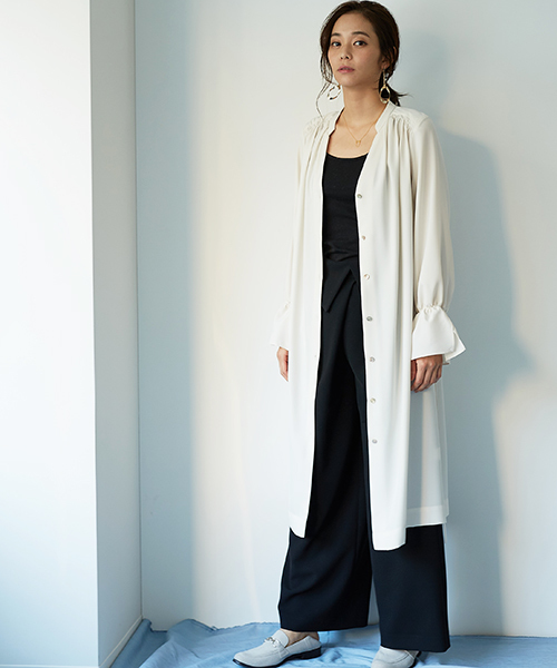 STUDIOUS(ステュディオス)の「2WAYガウンワンピース(ワンピース・レディース・マルチ/オフホワイト/ブラウン/ホワイト系その他・FREE)」の8枚目の写真