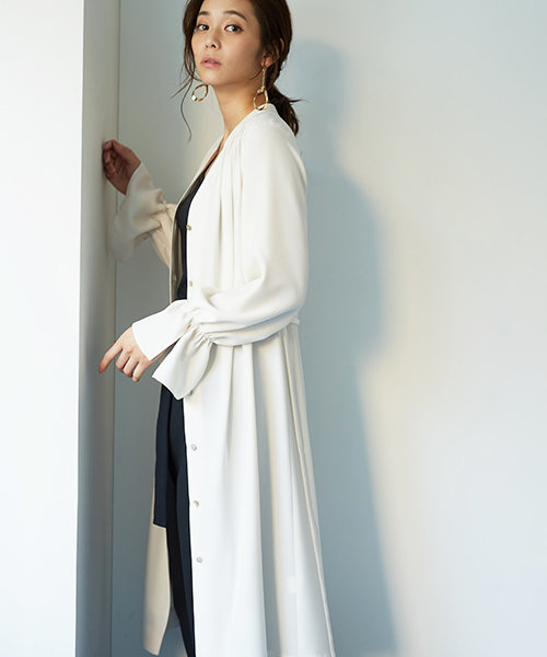 STUDIOUS(ステュディオス)の「2WAYガウンワンピース(ワンピース・レディース・マルチ/オフホワイト/ブラウン/ホワイト系その他・FREE)」の9枚目の写真