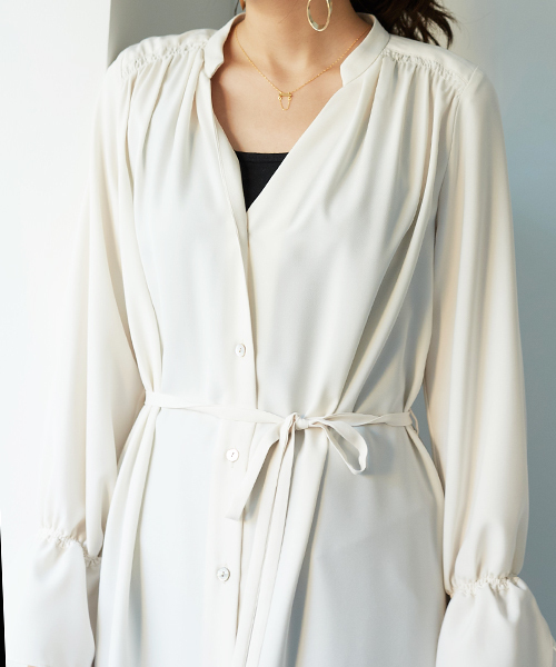 STUDIOUS(ステュディオス)の「2WAYガウンワンピース(ワンピース・レディース・マルチ/オフホワイト/ブラウン/ホワイト系その他・FREE)」の18枚目の写真