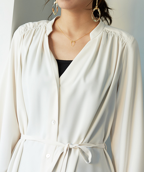 STUDIOUS(ステュディオス)の「2WAYガウンワンピース(ワンピース・レディース・マルチ/オフホワイト/ブラウン/ホワイト系その他・FREE)」の19枚目の写真