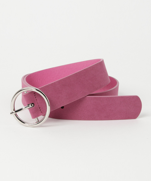 WEGO(ウィゴー)の「WEGO/リングカラーベルト(ベルト・レディース・レッド/ベージュ/ブラック/グレー/ピンク/マスタード/ライトベージュ・FREE)」の1枚目の写真