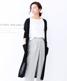 qualite | 【手洗い可能】クールフライスロングカーディガン(カーディガン/ボレロ)