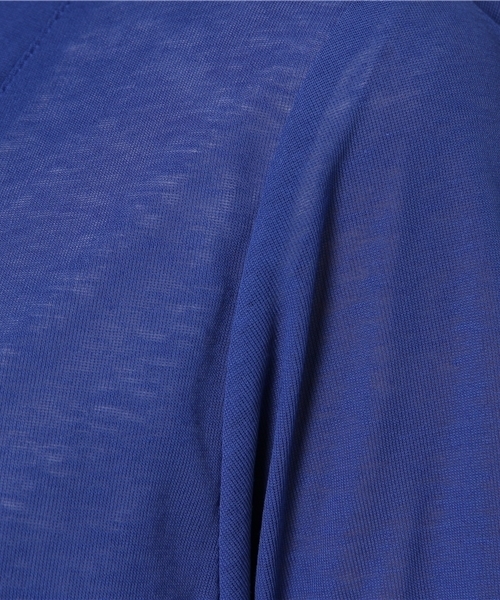 qualite（カリテ）の「【接触冷感】クールフライスロングカーディガン（カーディガン/ボレロ・レディース・ブラック/ロイヤルブルー/ライトグレー/ブルー/ベージュ/セージグリーン・36/38）」の18枚目の写真