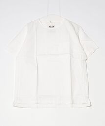 HOUSTON/ シャンブレークルーネックシャツTEE
