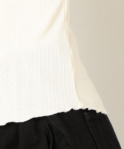 Another Edition（アナザーエディション）の「メッシュリボンタンクトップ（タンクトップ・レディース・ライトブルー/ブラウン/オフホワイト・FREE）」の11枚目の写真