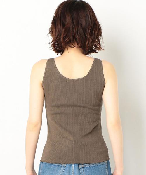 Another Edition（アナザーエディション）の「メッシュリボンタンクトップ（タンクトップ・レディース・ライトブルー/ブラウン/オフホワイト・FREE）」の14枚目の写真