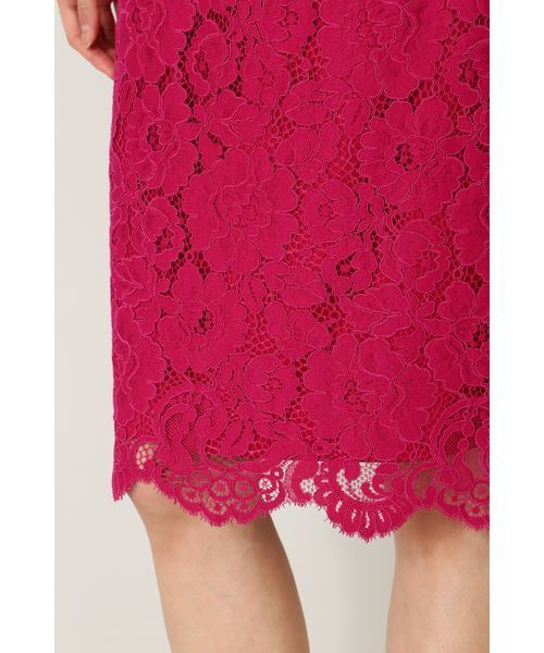 NATURAL BEAUTY BASIC（ナチュラルビューティーベーシック）の「オータムカラースカラレーススカート　＜ウォッシャブル＞（スカート・レディース・グリーン/ピンク系その他/ダークベージュ・MEDIUM/SMALL/X-SMALL）」の14枚目の写真