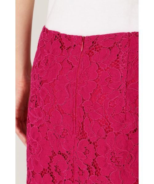 NATURAL BEAUTY BASIC（ナチュラルビューティーベーシック）の「オータムカラースカラレーススカート　＜ウォッシャブル＞（スカート・レディース・グリーン/ピンク系その他/ダークベージュ・MEDIUM/SMALL/X-SMALL）」の15枚目の写真