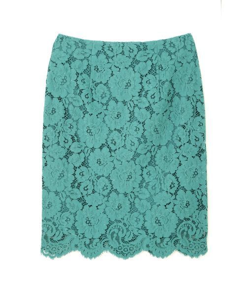 NATURAL BEAUTY BASIC（ナチュラルビューティーベーシック）の「オータムカラースカラレーススカート　＜ウォッシャブル＞（スカート・レディース・グリーン/ピンク系その他/ダークベージュ・MEDIUM/SMALL/X-SMALL）」の8枚目の写真