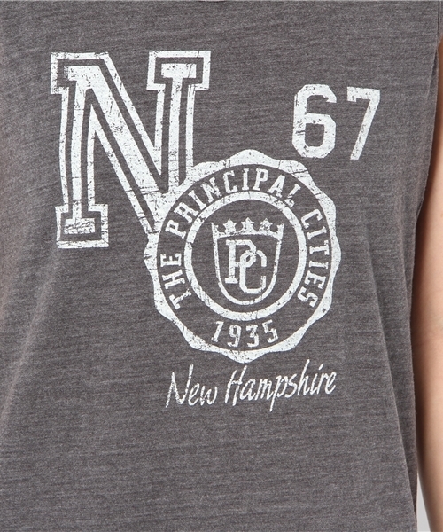 WEGO（ウィゴー）の「三者混マキシ丈カレッジタンクワンピース（ワンピース・レディース・ダークグレー/杢グレー/ナチュラル・FREE）」の8枚目の写真