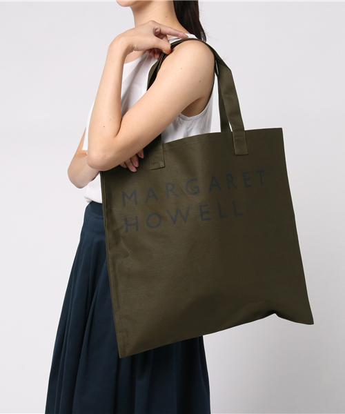 MARGARET HOWELL（マーガレットハウエル）の「COTTON CANVAS（トートバッグ・レディース・カーキ/ブラック/ホワイト・FREE）」の7枚目の写真