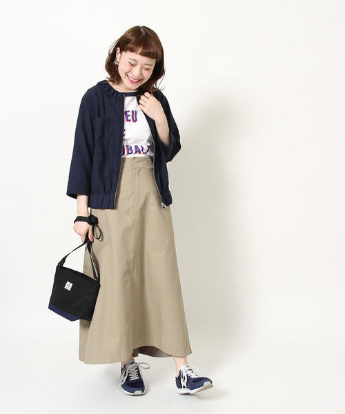 Dickies(ディッキーズ)の「【新色追加・別注】Dickies(ディッキーズ)フレアロングスカート(スカート・レディース・ベージュ/コバルトブルー/ネイビー/ダークグリーン・LARGE/MEDIUM)」の12枚目の写真