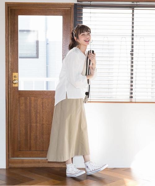 Dickies(ディッキーズ)の「【新色追加・別注】Dickies(ディッキーズ)フレアロングスカート(スカート・レディース・ベージュ/コバルトブルー/ネイビー/ダークグリーン・LARGE/MEDIUM)」の14枚目の写真