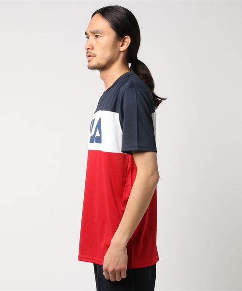 FILA（フィラ）の「フィラ 半袖Tシャツ FL-9C10218TS2P（Tシャツ/カットソー・メンズ・ネイビー・LL/3L/S/M/L）」の3枚目の写真