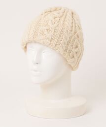 HIGHLAND 2000（ハイランドトゥーサウザンド）の「HIGHLAND 2000 ケーブル編み ニット帽 BW 016 Cable Bobcap（ニットキャップ/ビーニー）」