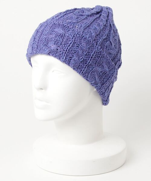 HIGHLAND 2000(ハイランドトゥーサウザンド)の「HIGHLAND 2000 ケーブル編み ニット帽 BW 016 Cable Bobcap(ニットキャップ/ビーニー・レディース・パープル/ダークブルー/ベージュ/ブラウン系その他/ライトグレー/グレー系その他/ホワイト/ブラック/ブルー系その他/キャメル/イエロー系その他/ピンク系その他/ピンク系その他2/オレンジ/レッド系その他/その他/ブラック系その他・FREE)」の11枚目の写真