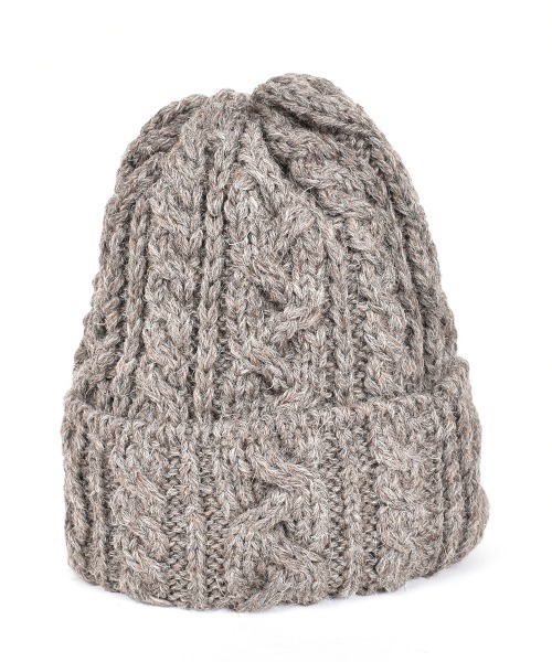 HIGHLAND 2000(ハイランドトゥーサウザンド)の「HIGHLAND 2000 ケーブル編み ニット帽 BW 016 Cable Bobcap(ニットキャップ/ビーニー・レディース・パープル/ダークブルー/ベージュ/ブラウン系その他/ライトグレー/グレー系その他/ホワイト/ブラック/ブルー系その他/キャメル/イエロー系その他/ピンク系その他/ピンク系その他2/オレンジ/レッド系その他/その他/ブラック系その他・FREE)」の6枚目の写真