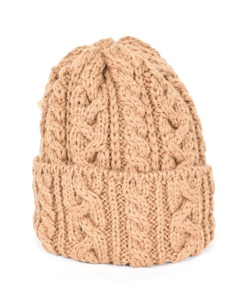 HIGHLAND 2000(ハイランドトゥーサウザンド)の「HIGHLAND 2000 ケーブル編み ニット帽 BW 016 Cable Bobcap(ニットキャップ/ビーニー・レディース・パープル/ダークブルー/ベージュ/ブラウン系その他/ライトグレー/グレー系その他/ホワイト/ブラック/ブルー系その他/キャメル/イエロー系その他/ピンク系その他/ピンク系その他2/オレンジ/レッド系その他/その他/ブラック系その他・FREE)」の12枚目の写真