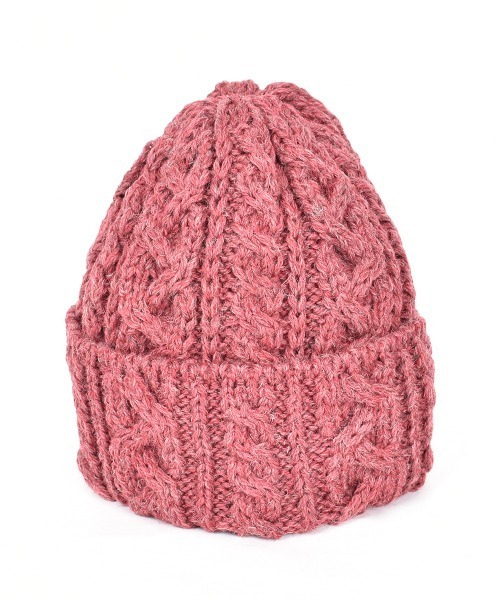 HIGHLAND 2000(ハイランドトゥーサウザンド)の「HIGHLAND 2000 ケーブル編み ニット帽 BW 016 Cable Bobcap(ニットキャップ/ビーニー・レディース・パープル/ダークブルー/ベージュ/ブラウン系その他/ライトグレー/グレー系その他/ホワイト/ブラック/ブルー系その他/キャメル/イエロー系その他/ピンク系その他/ピンク系その他2/オレンジ/レッド系その他/その他/ブラック系その他・FREE)」の14枚目の写真