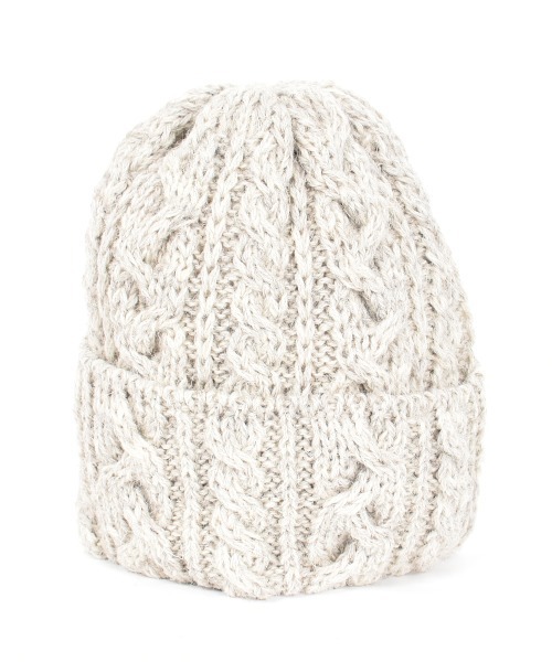 HIGHLAND 2000(ハイランドトゥーサウザンド)の「HIGHLAND 2000 ケーブル編み ニット帽 BW 016 Cable Bobcap(ニットキャップ/ビーニー・レディース・パープル/ダークブルー/ベージュ/ブラウン系その他/ライトグレー/グレー系その他/ホワイト/ブラック/ブルー系その他/キャメル/イエロー系その他/ピンク系その他/ピンク系その他2/オレンジ/レッド系その他/その他/ブラック系その他・FREE)」の5枚目の写真