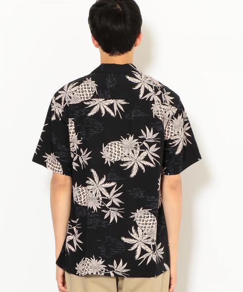 green label relaxing（グリーンレーベルリラクシング）の「[ツーパームス] SC TWOPALMS HAWAII R アロハ 半袖 オープンカラー ハワイアンシャツ ◆（シャツ/ブラウス・メンズ・ホワイト/ブラック/グレー/ワインレッド/ターコイズブルー・SMALL/MEDIUM）」の6枚目の写真