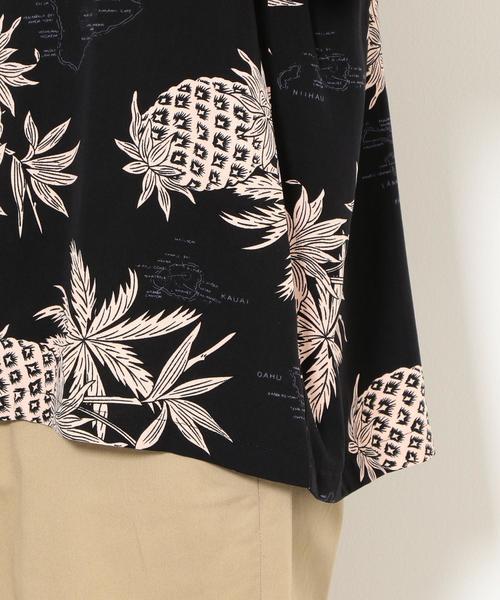 green label relaxing（グリーンレーベルリラクシング）の「[ツーパームス] SC TWOPALMS HAWAII R アロハ 半袖 オープンカラー ハワイアンシャツ ◆（シャツ/ブラウス・メンズ・ホワイト/ブラック/グレー/ワインレッド/ターコイズブルー・SMALL/MEDIUM）」の12枚目の写真