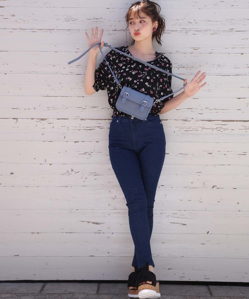 one after another NICE CLAUP（ワンアフターアナザーナイスクラップ）の「丸衿レトロ花柄ブラウス（シャツ/ブラウス・レディース・アイボリー/ブラック/ピンク・FREE）」の16枚目の写真