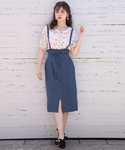 one after another NICE CLAUP（ワンアフターアナザーナイスクラップ）の「丸衿レトロ花柄ブラウス（シャツ/ブラウス・レディース・アイボリー/ブラック/ピンク・FREE）」の5枚目の写真